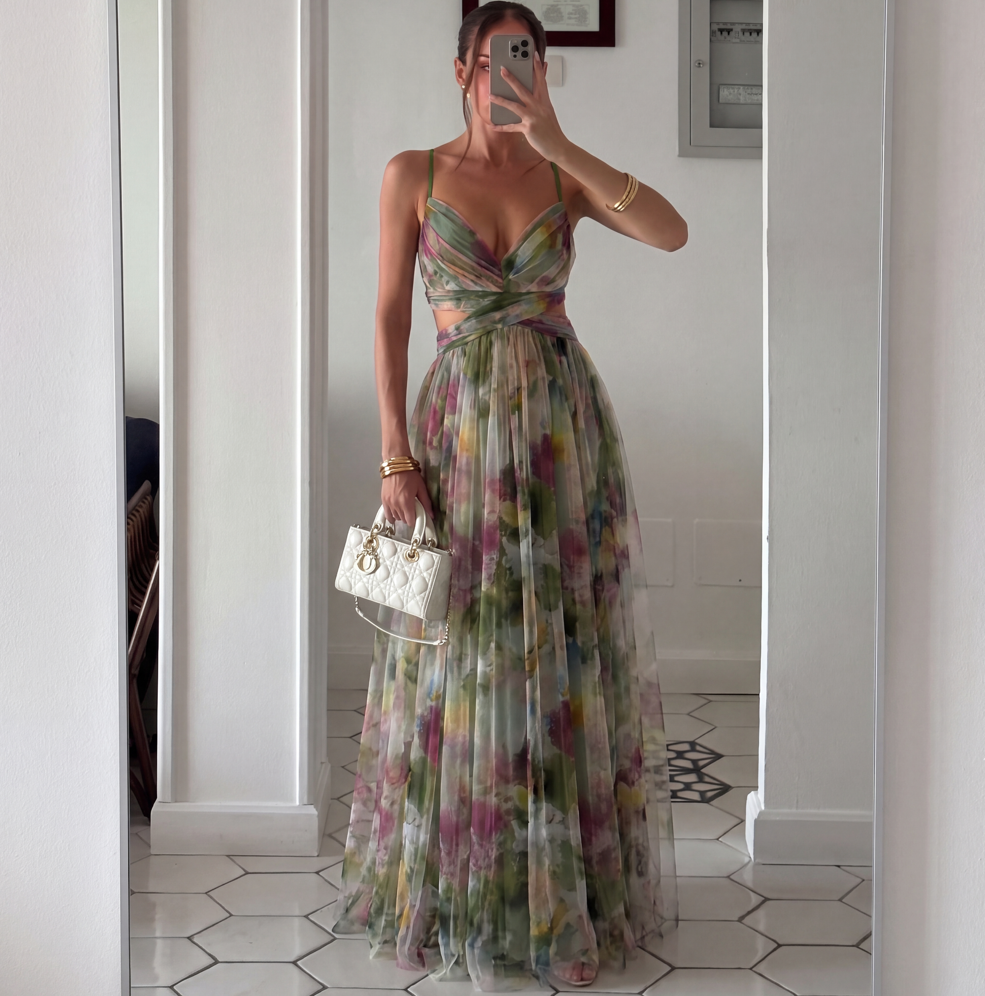 Emma Blumen-Maxikleid
