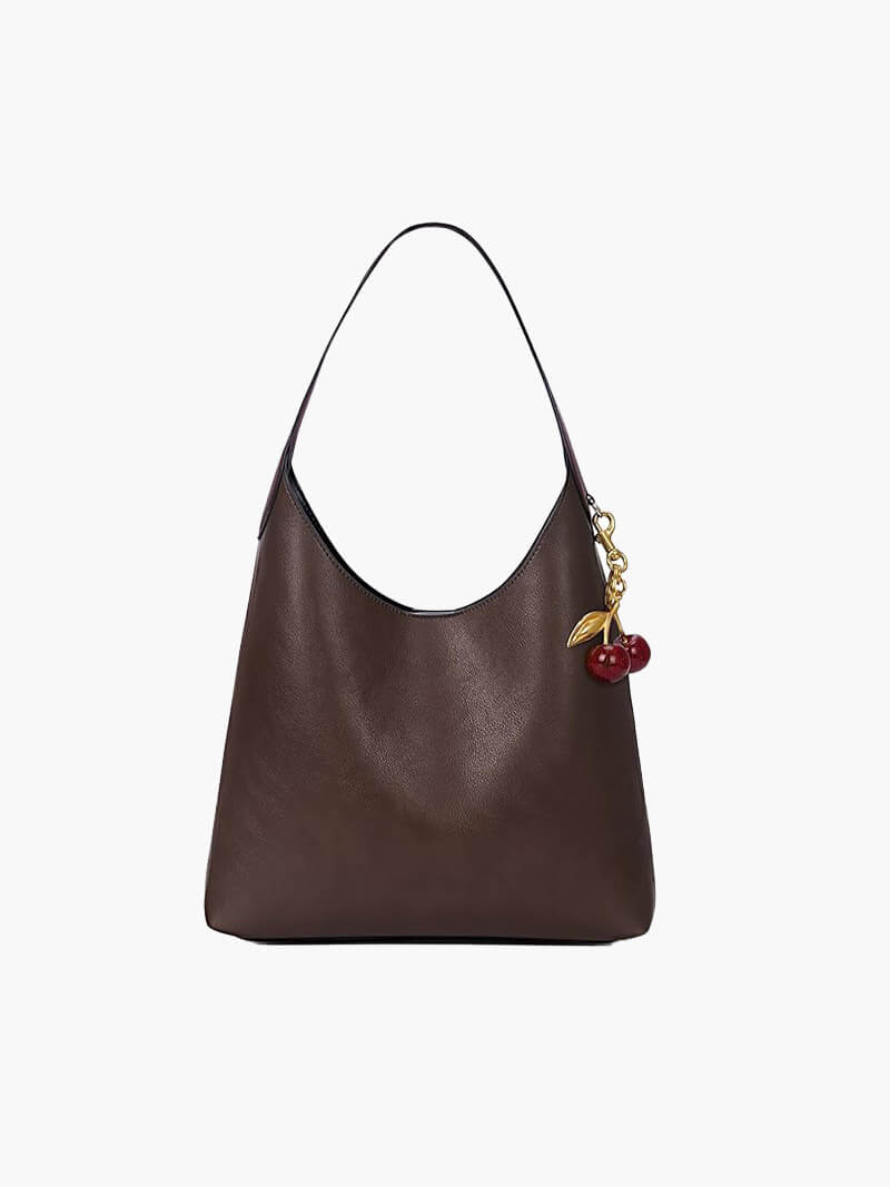 Amelia Faux Leather Bag with Cherry Charm - SOERA Store