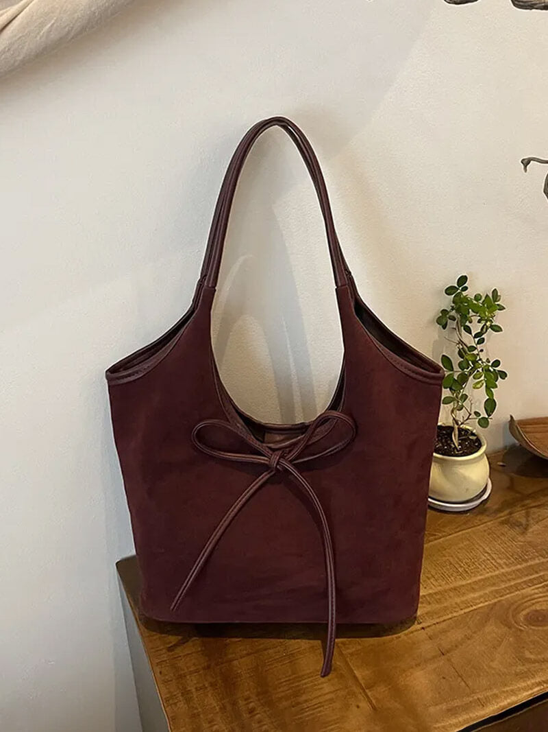 Florence Suede Bow Bag - SOERA Store