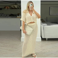 Celeste Ensemble Crochet Élégant