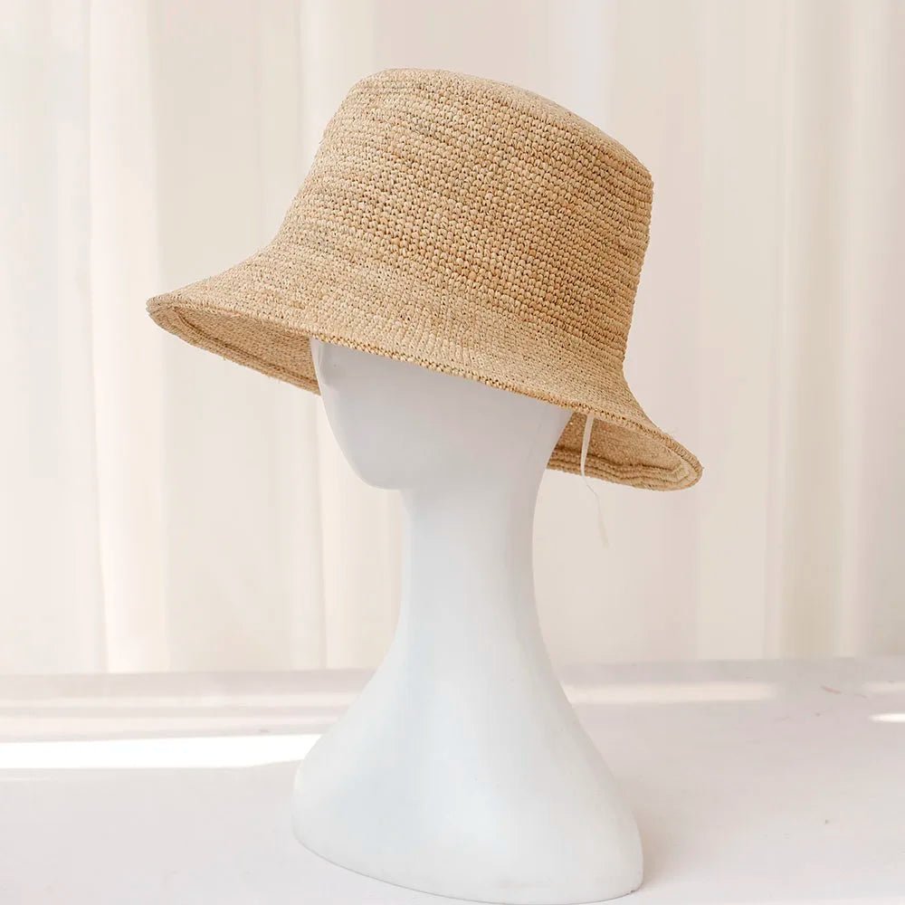 SOERA Ariel Raffia Bucket Hat - Accessories -  Light Brown 56 - 58 cm