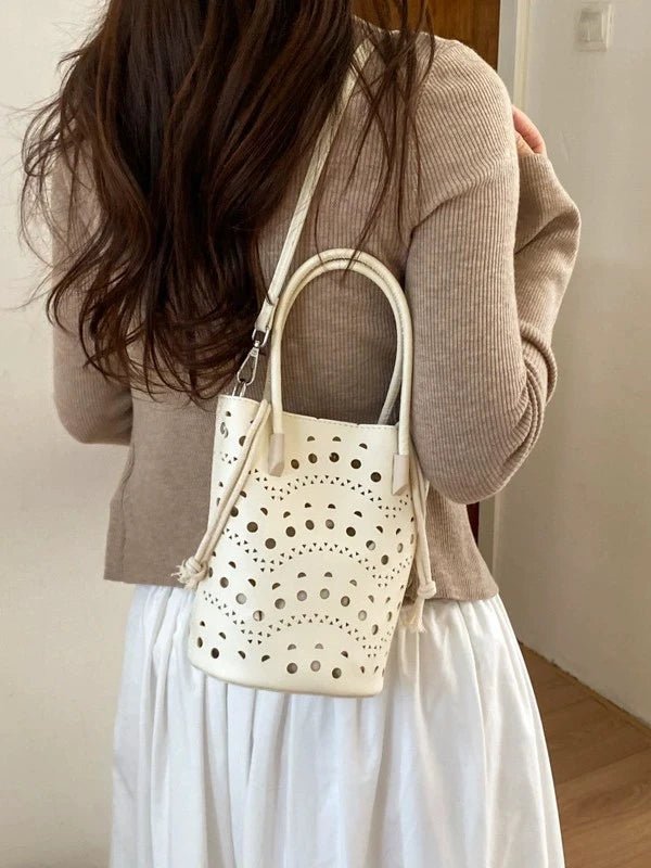 SOERA Margot Hollow-Out Bucket Bag - Bag - SOERA-067267-DEF-OS-97123 White