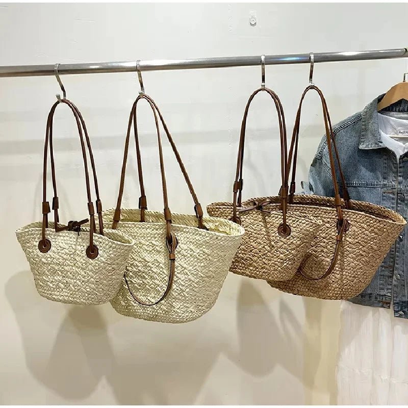 SOERA Margot Woven Summer Tote - Bag -  Cream Small