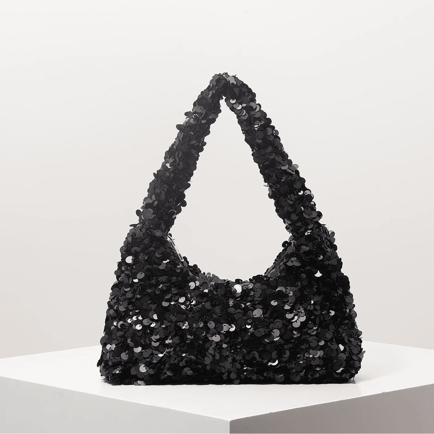 SOERA Sophia Sequin Evening Shoulder Bag - Bag -  Black