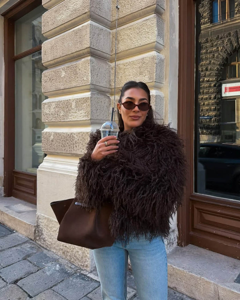 Bella Kunstpelzmantel