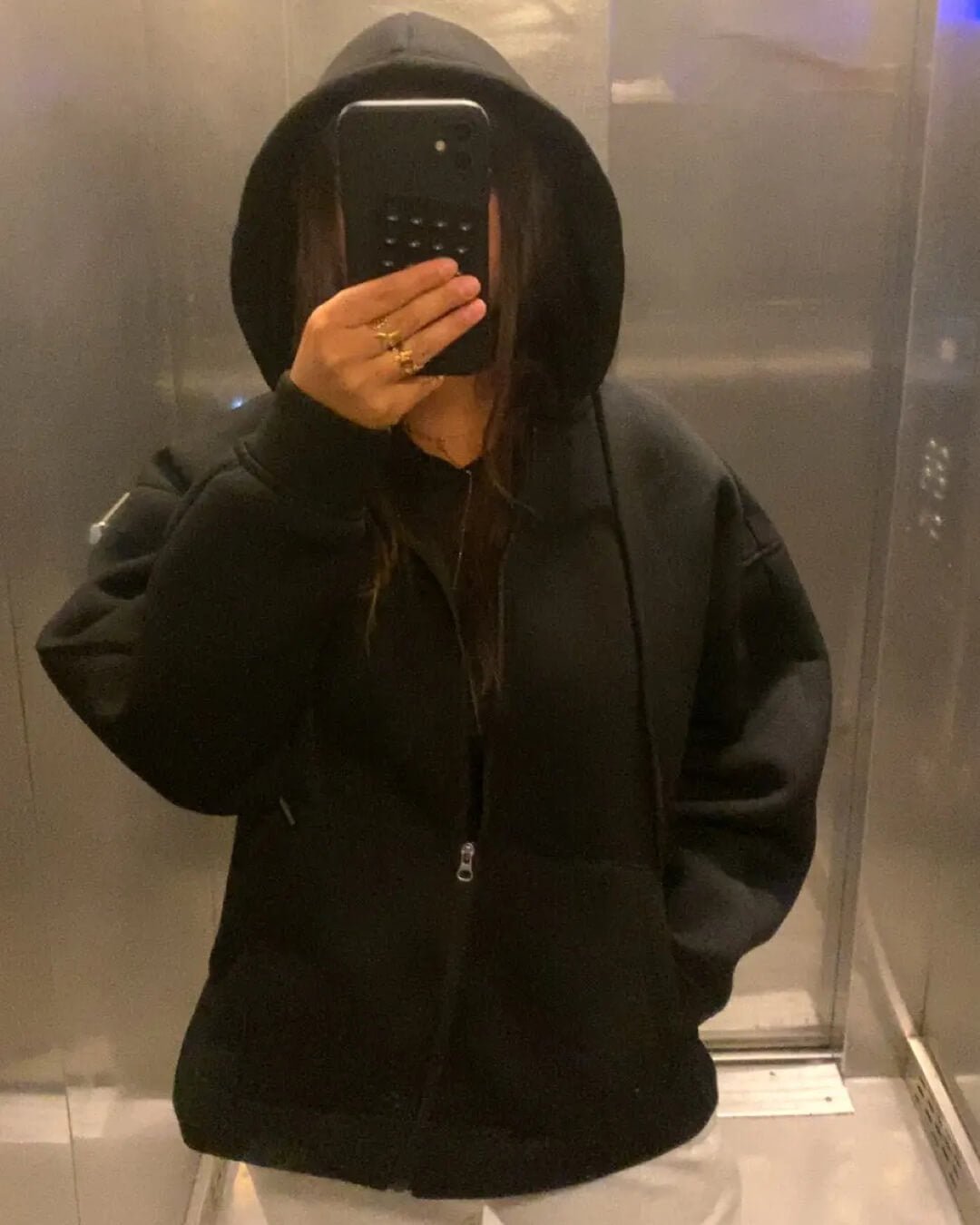 SOERA Eveline Zip - Up Hoodie - Cardigans - 3256807786338972-;xR1765388021441311860 Black S