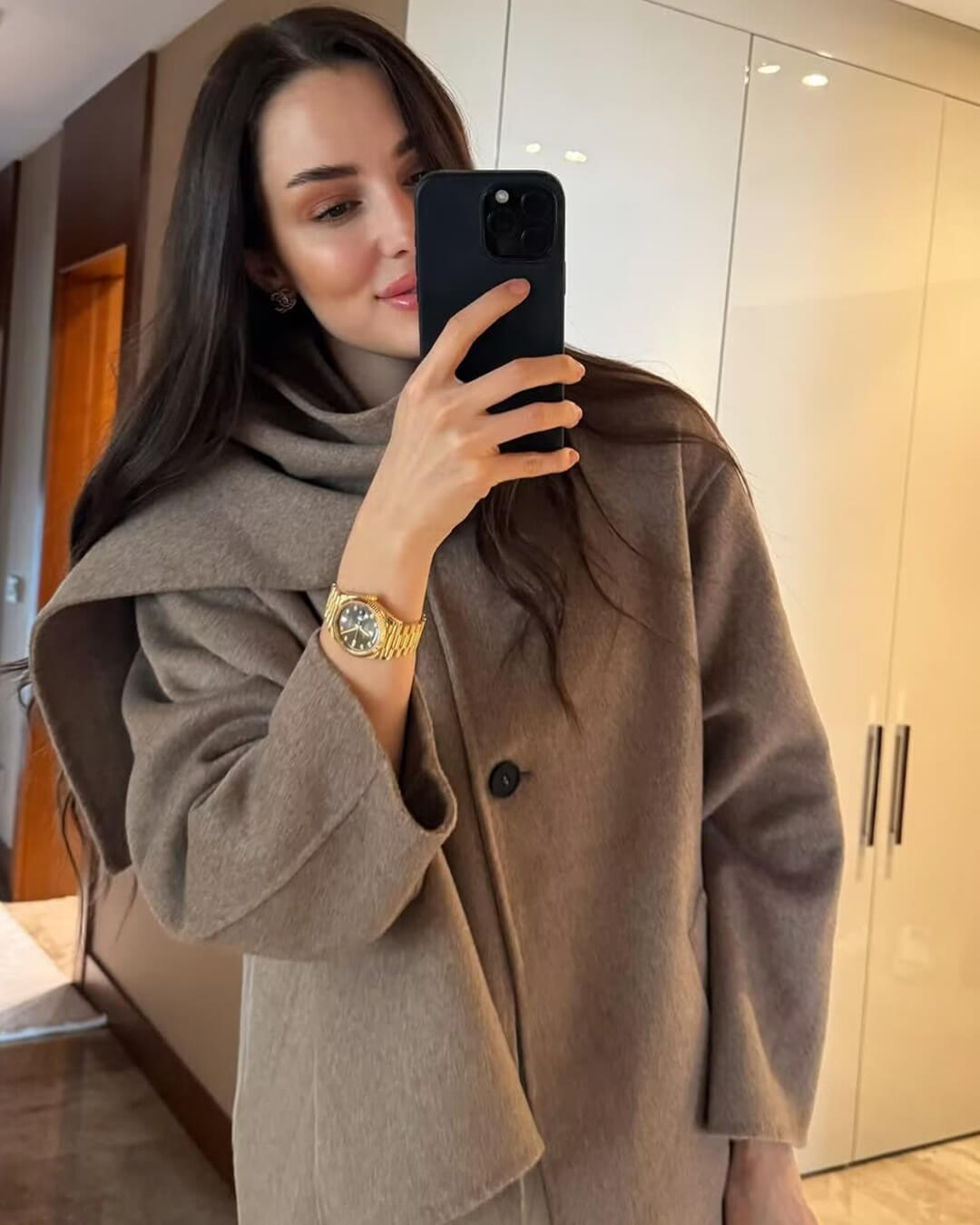 Manteau Cecille avec écharpe