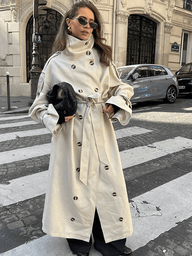 Melissa taillierter Trenchcoat mit Gürtel