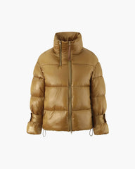 Katie Reißverschluss Oversized Steppjacke