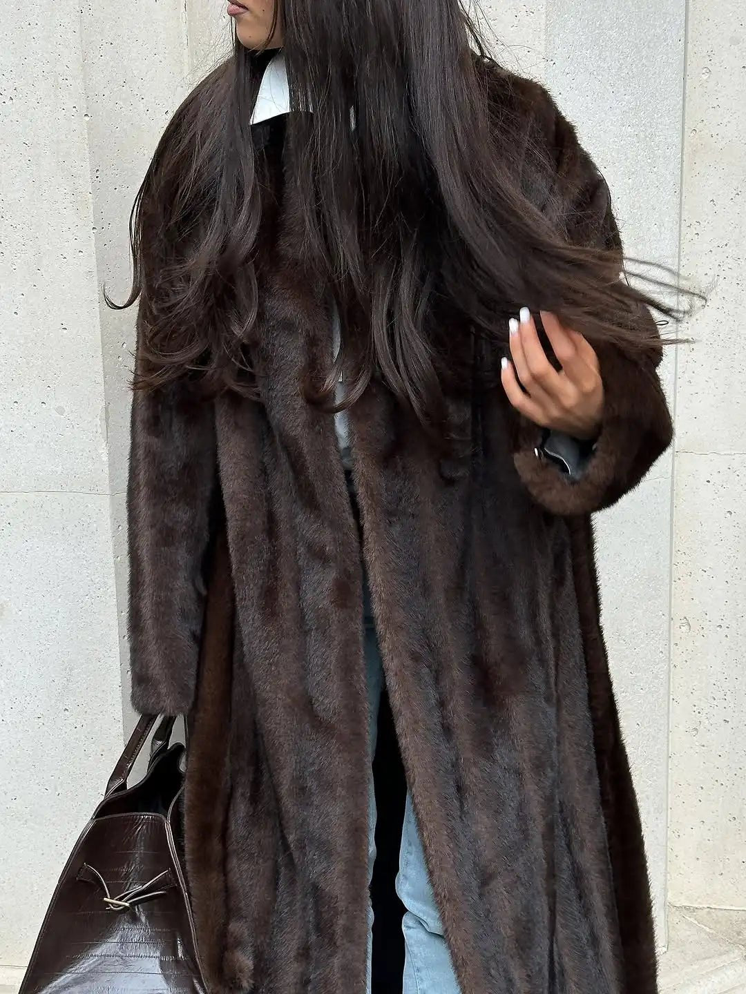 SOERA Suzy Faux Fur Maxi Coat - Coats & Jackets - 1005010168791080-;go1767604098231990195 One Size