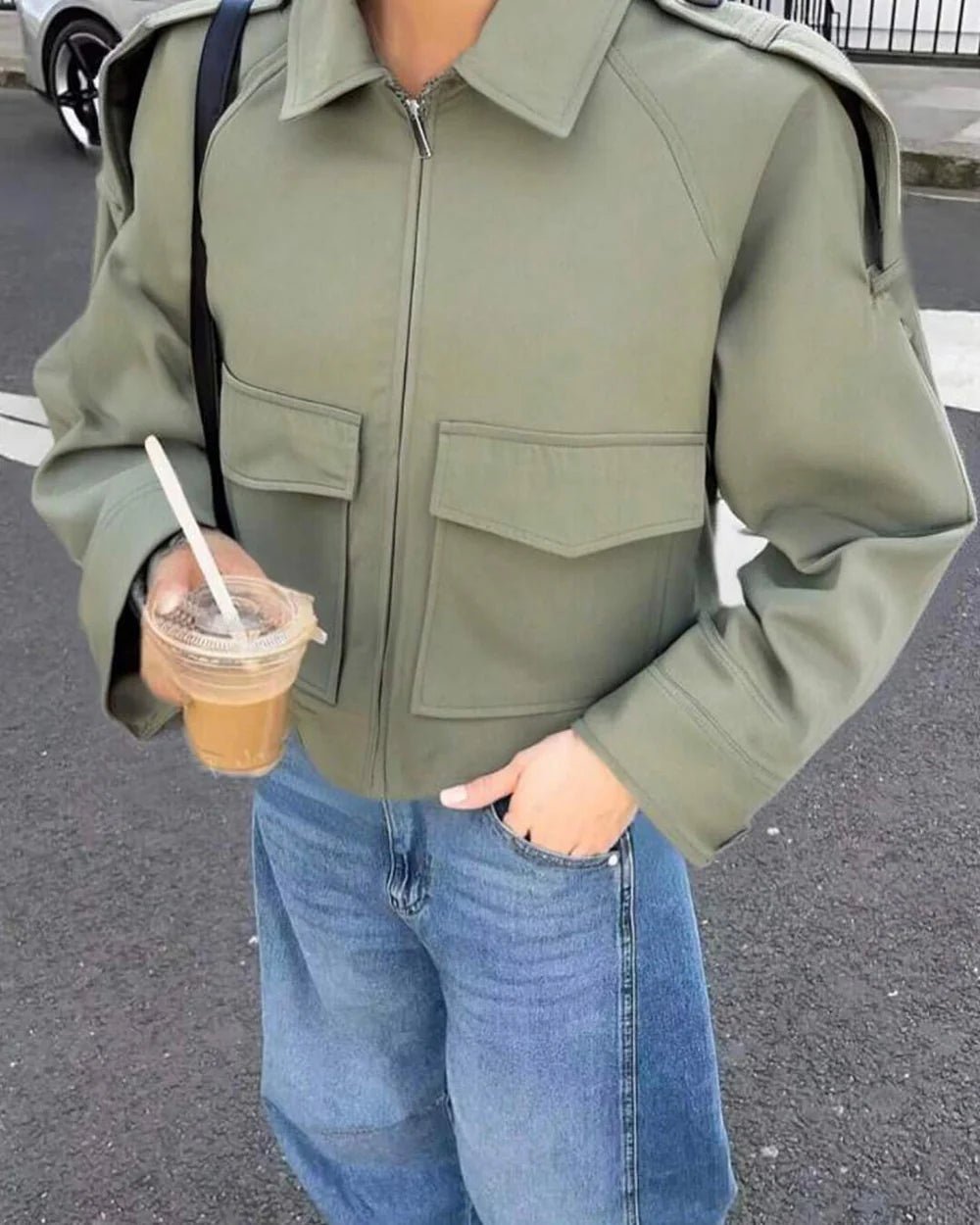 SOERA Valeria Short Pocket Jacket - Coats & Jackets - vQ1774532669743626968 Green L