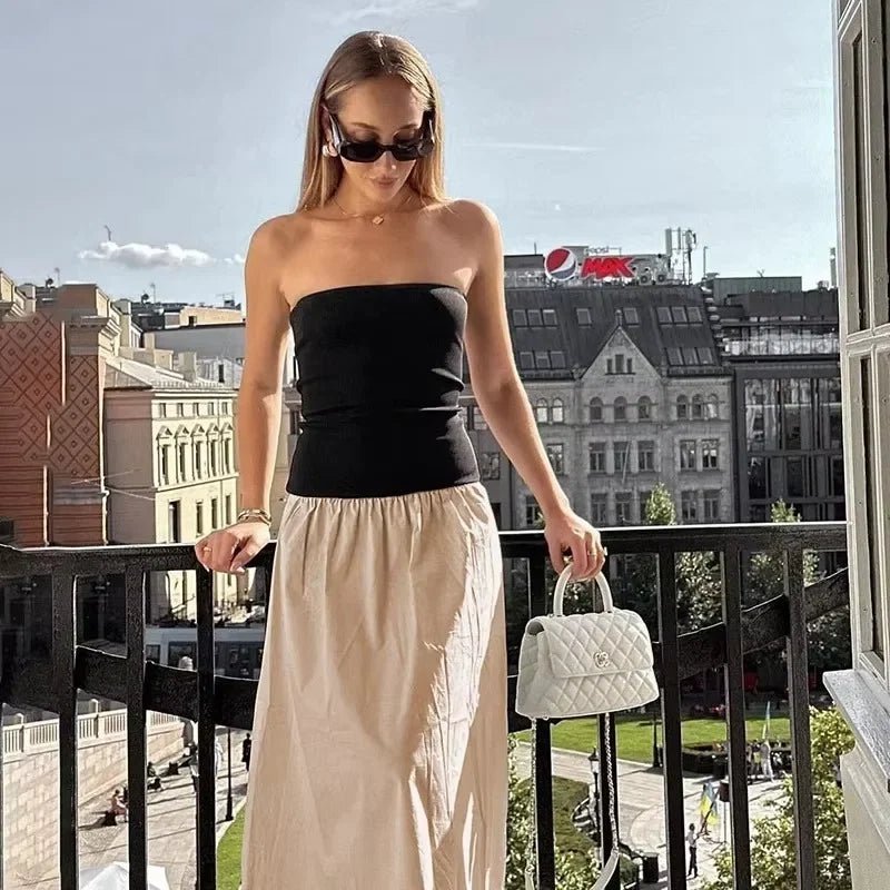 SOERA Airita Contrast Honor Maxi Dress - Dress - SOERA-284739-NEG-S-52003 S
