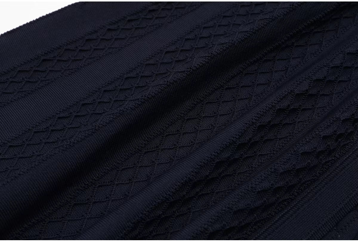 SOERA Fiona Knitted Slim Fit Long Dress - Dress -  Deep Blue M