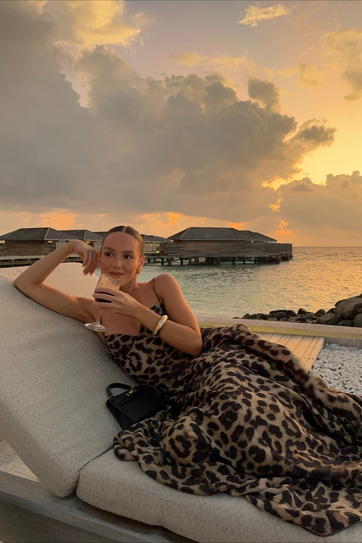 SOERA Imogen Leopard Print Spaghetti Strap Maxi Dress - Dress -  Brown XL