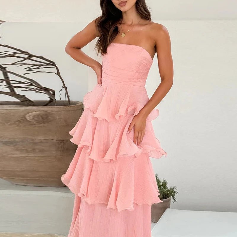 SOERA Miranda Strapless Ruffled Layer Dress - Dress -  XS