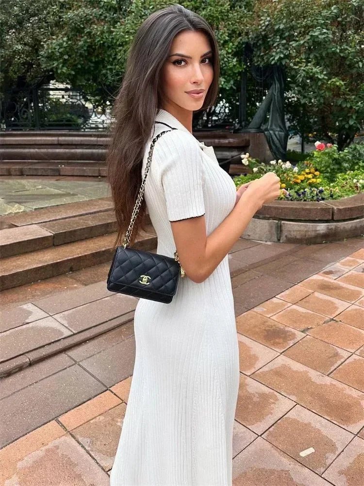 SOERA Serena Tricot Knit Dress - Dress -  White L