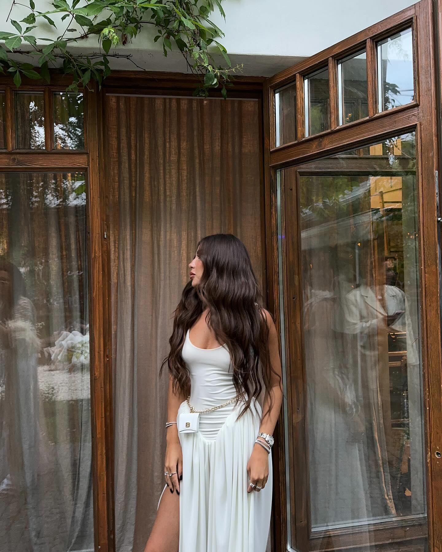 SOERA Sienna High Slit Maxi Dress - Dress -  White L