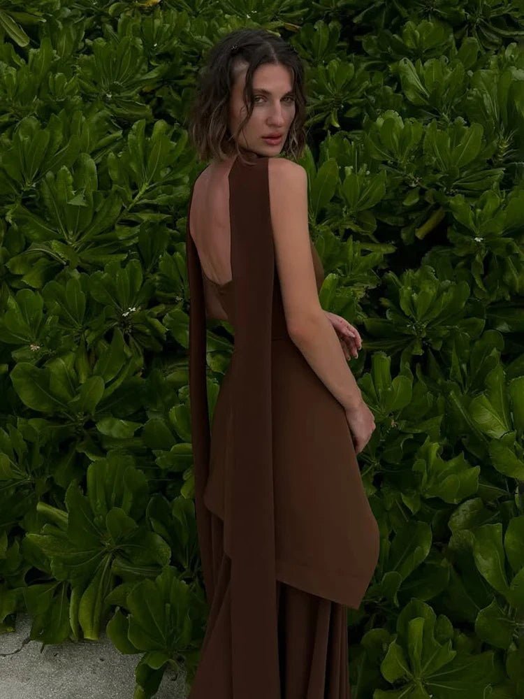 SOERA Sophia Strapless Mesh Scarf Maxi Dress - Dress -  S