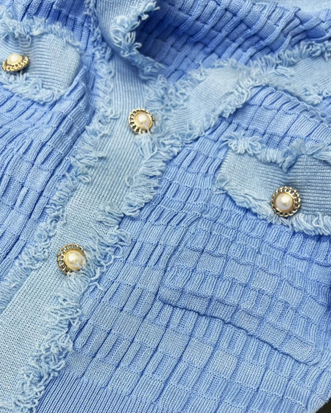 SOERA Valentina V - Neck Knitted Sweater Dress - Dress -  Blue