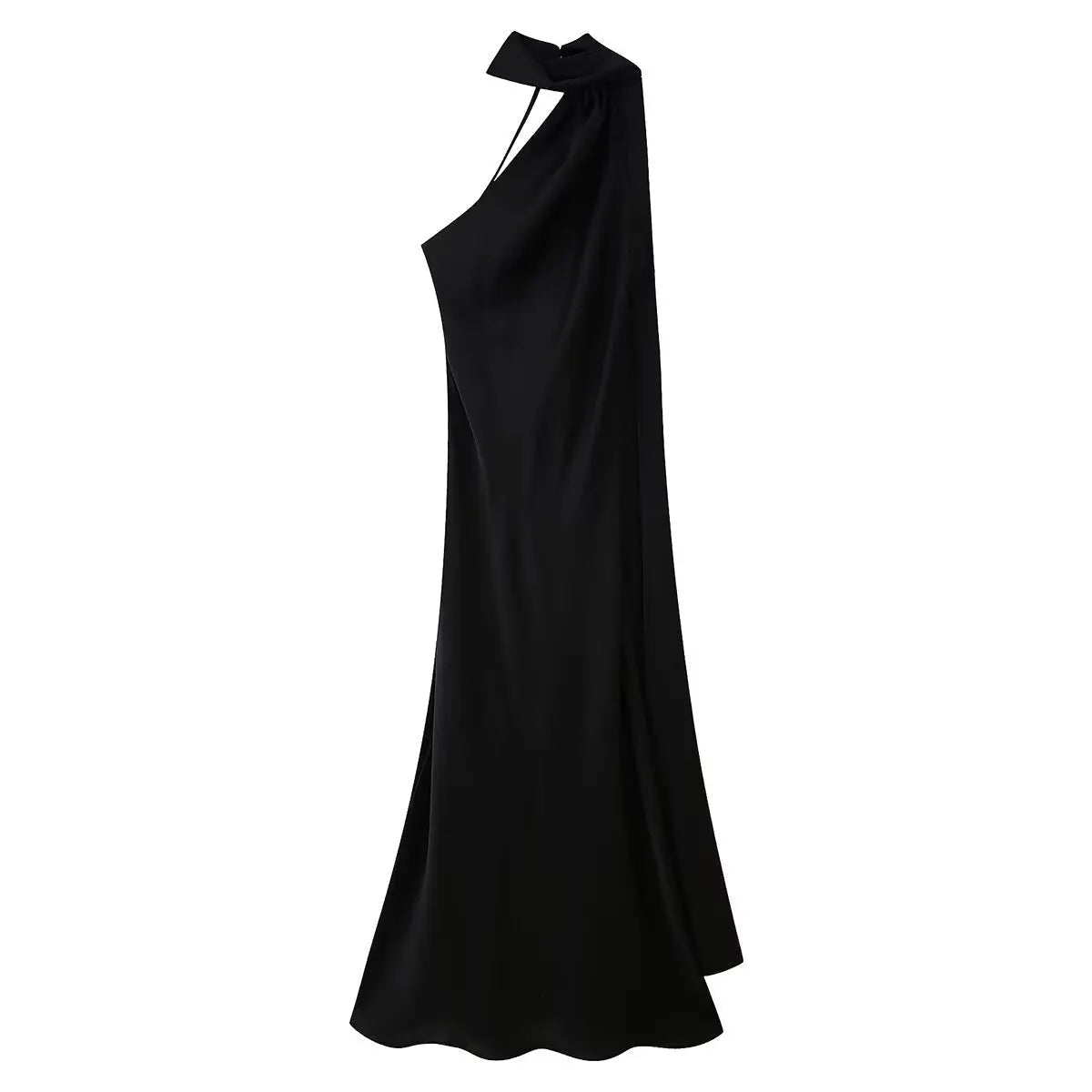 SOERA Beatrice Halter Backless Silk Satin Maxi Dress - Dresses -  Yellow S
