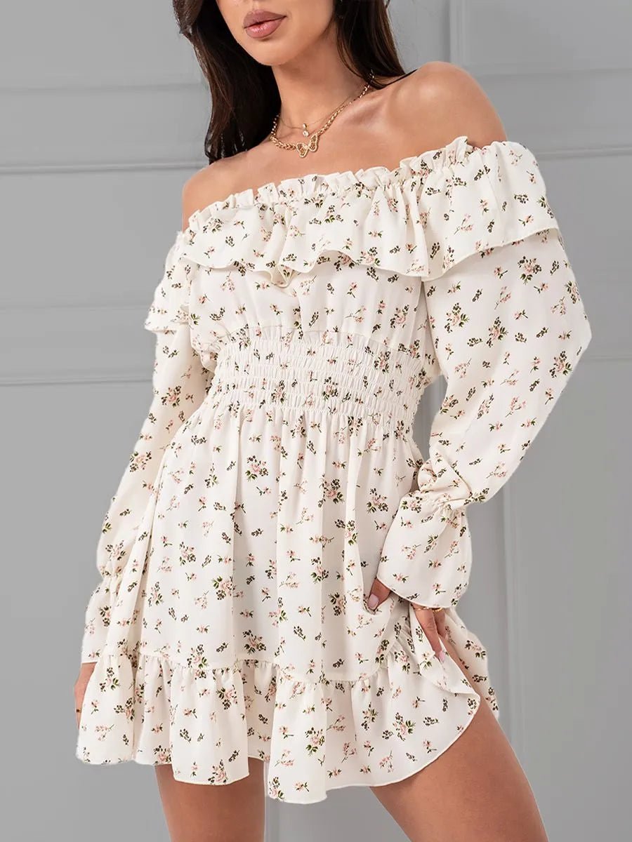 SOERA Bianca Off-Shoulder Ruffled Mini Dress - Dresses -  XS