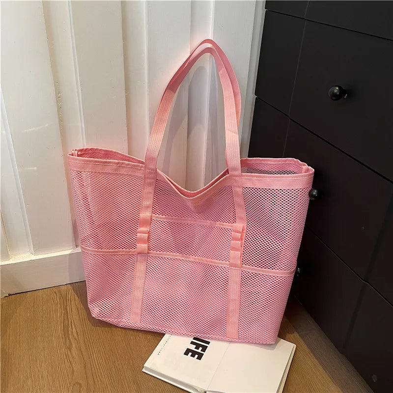 SOERA Beatrice Large Capacity Canvas Beach Tote - Handbags -  Pink