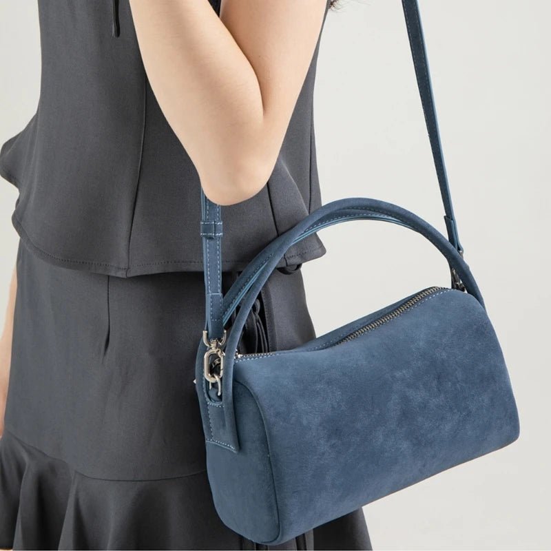 SOERA Bella Vegan Suede Bag - Handbags - 1005009709411927-;fx1758245227890917846 Blue