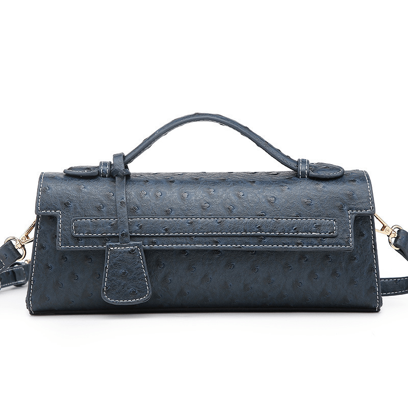 SOERA Bianca Embossed Clutch - Handbags -  Dark Blue
