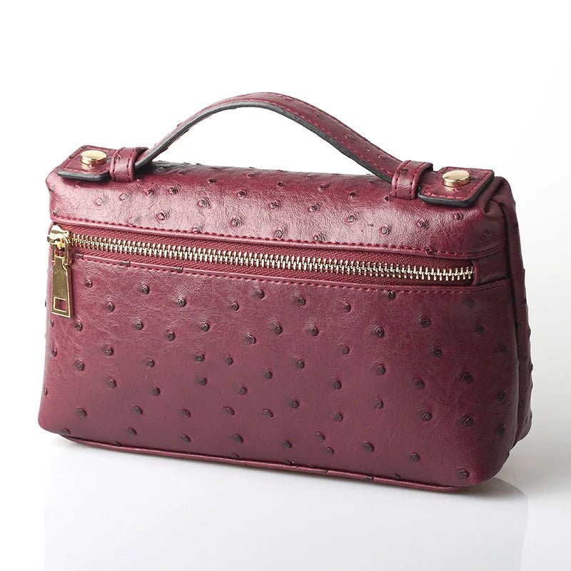 SOERA Bianca Ostrich Pattern Bag - Handbags -  Dark Teal