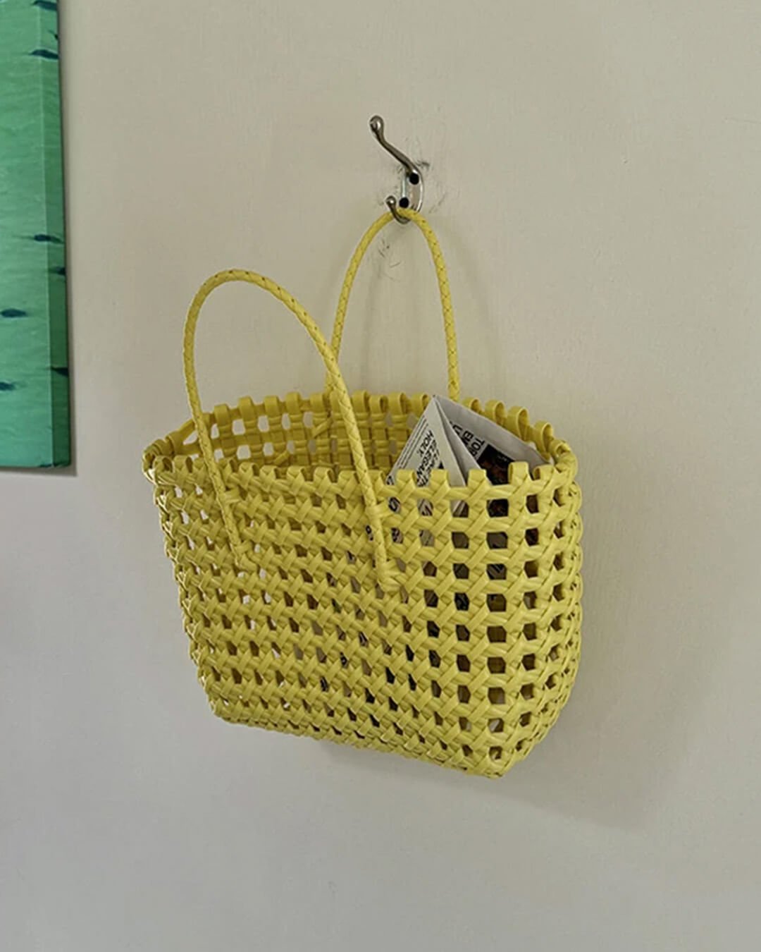 SOERA Cresta Open-Weave Tote Bag - Handbags -  Yellow