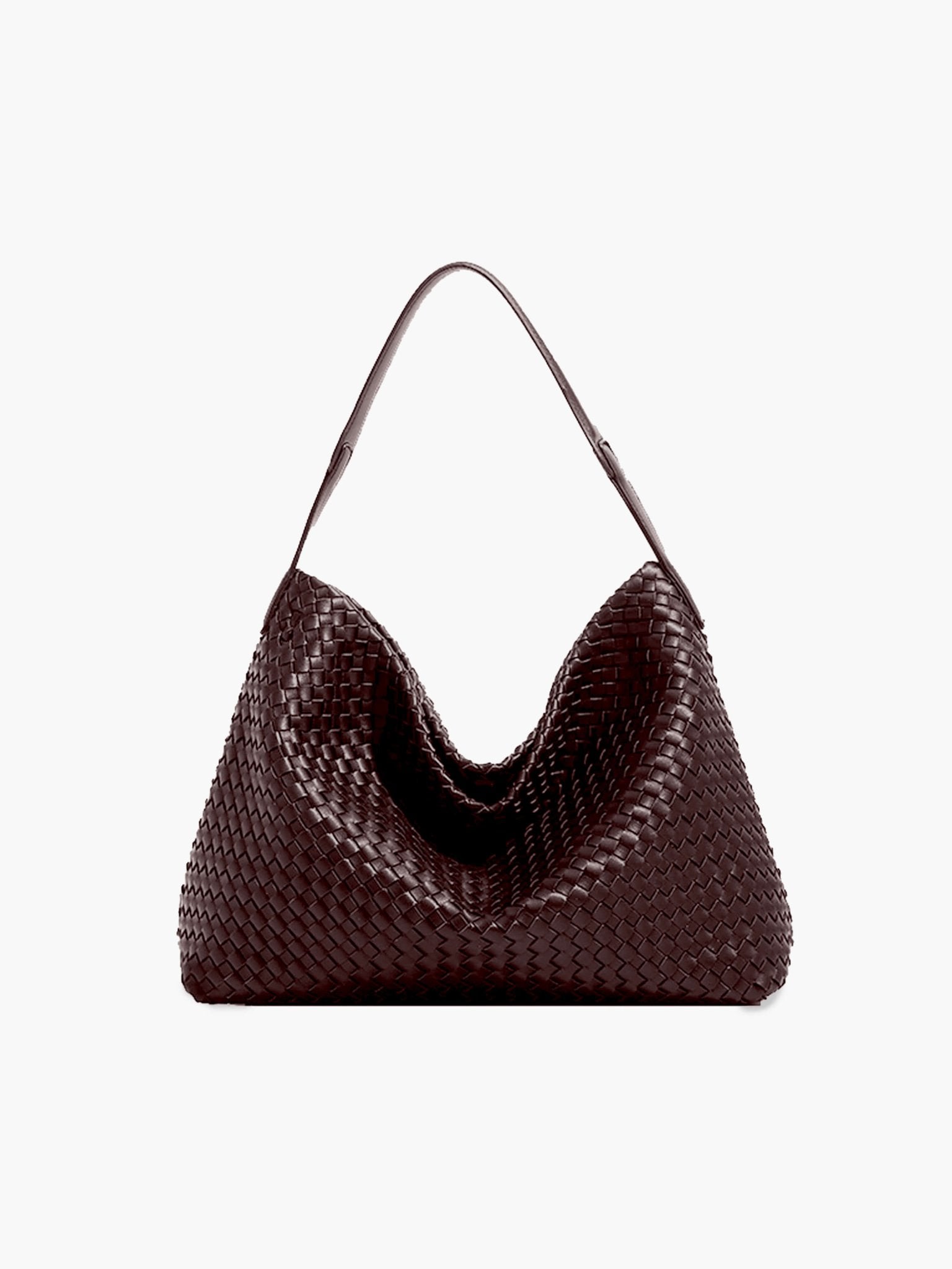SOERA Margaret Woven Tote Bag - Handbags - Soera-Margaret-Woven-Tote-Bag-Handbag/DarkBrown Dark Brown Regular