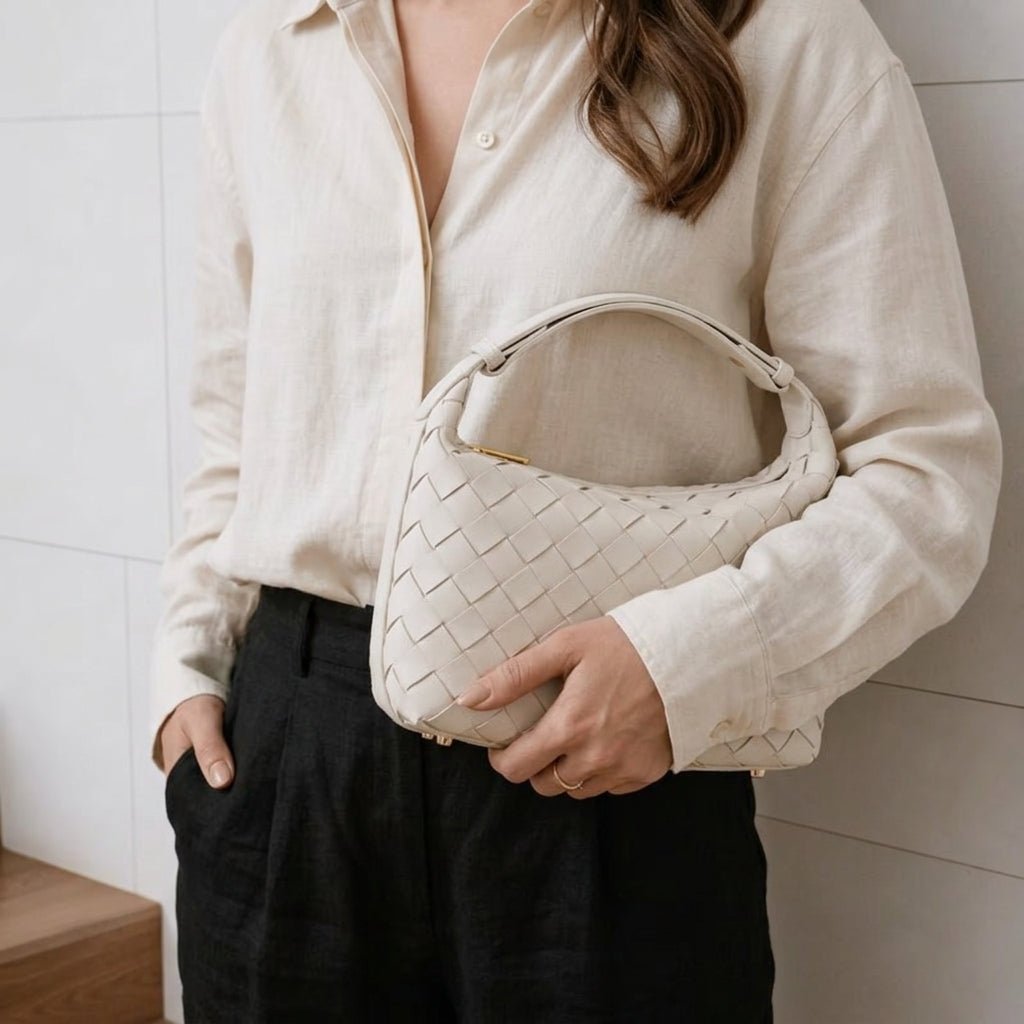 SOERA Mica Mini Woven Bag - Handbags - Soera-Mica-Mini-Woven-Bag-Burgundy Burgundy