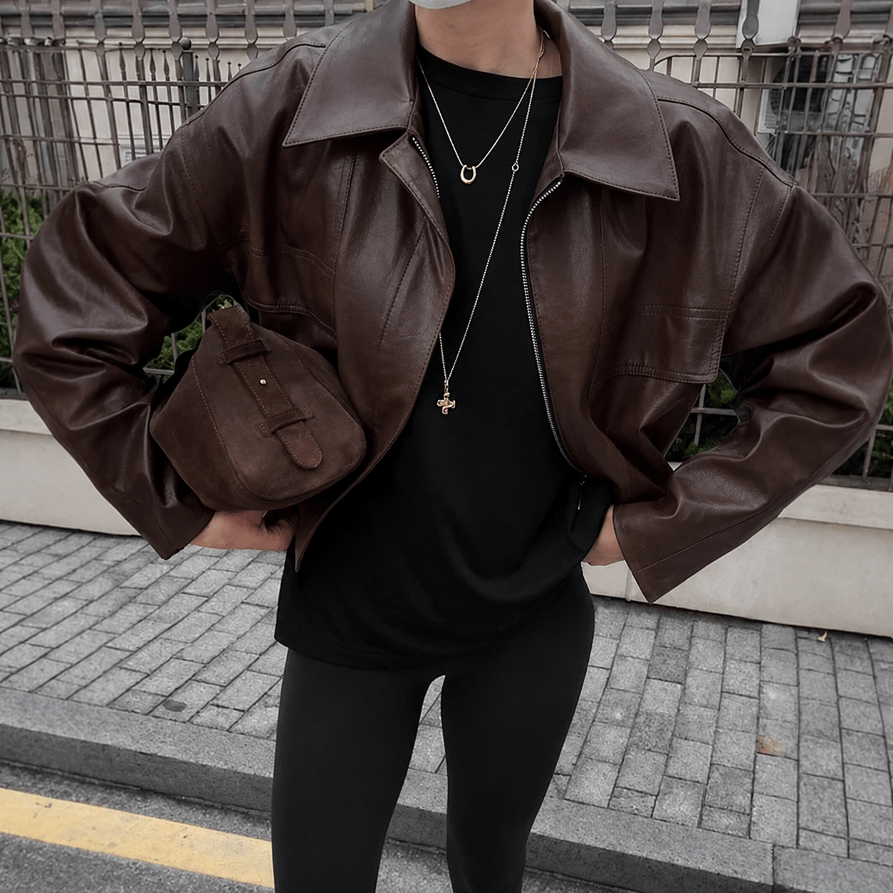 SOERA Azara Vintage Faux Leather Jacket - Jacket - SOERA-752771-BRO-M-32195 Brown M