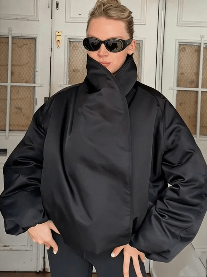 SOERA Carmen Oversized Bomber Jacket - Jacket - SOERA-768579-BLA-XS-92163 Black XS