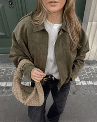 Constance Bomberjacke aus Kunstvelours