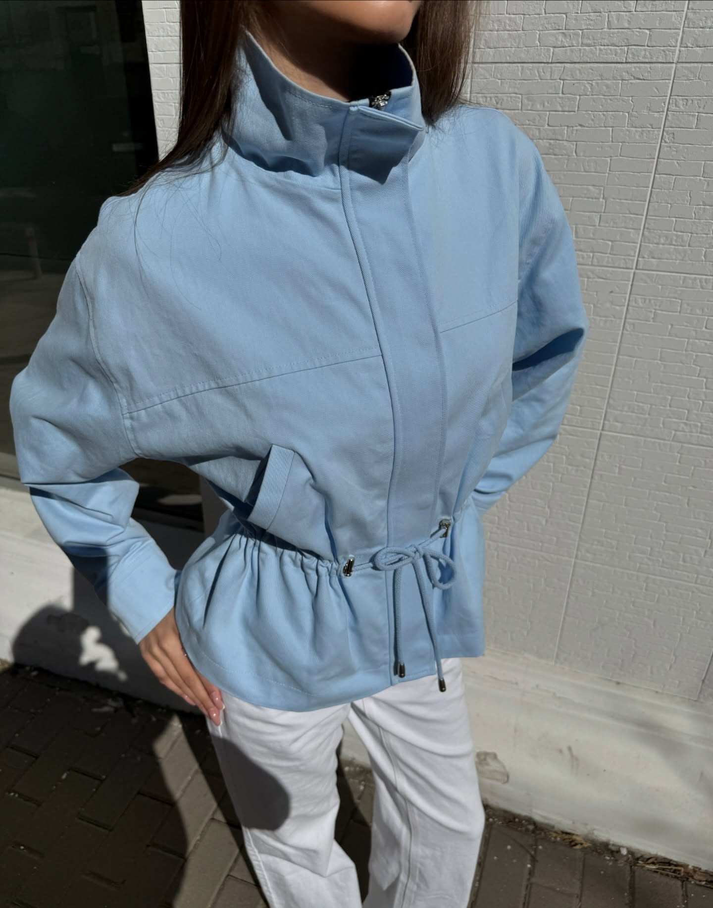 SOERA Esther Stand Collar Jacket - Jacket - SOERA-381763-BLU-S-58147 Blue S