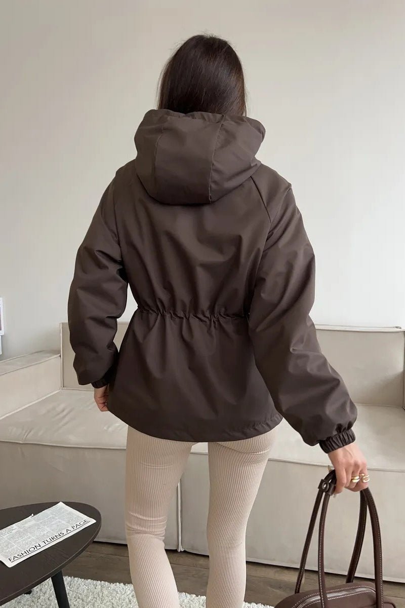 SOERA Adelia Waterproof Hooded Jacket - Jackets - UW1770383550817514773 Brown XL