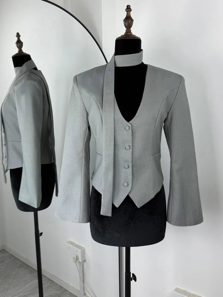 SOERA Angelina Blazer - Jackets - 1005010034759358-;SP1774012026331511617 White L