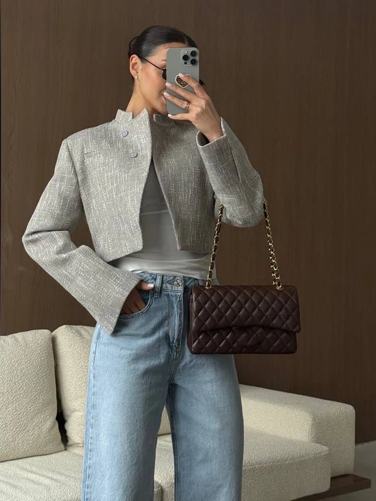 SOERA Anneliese Cropped Button - Front Blazer - Jackets -  Black M