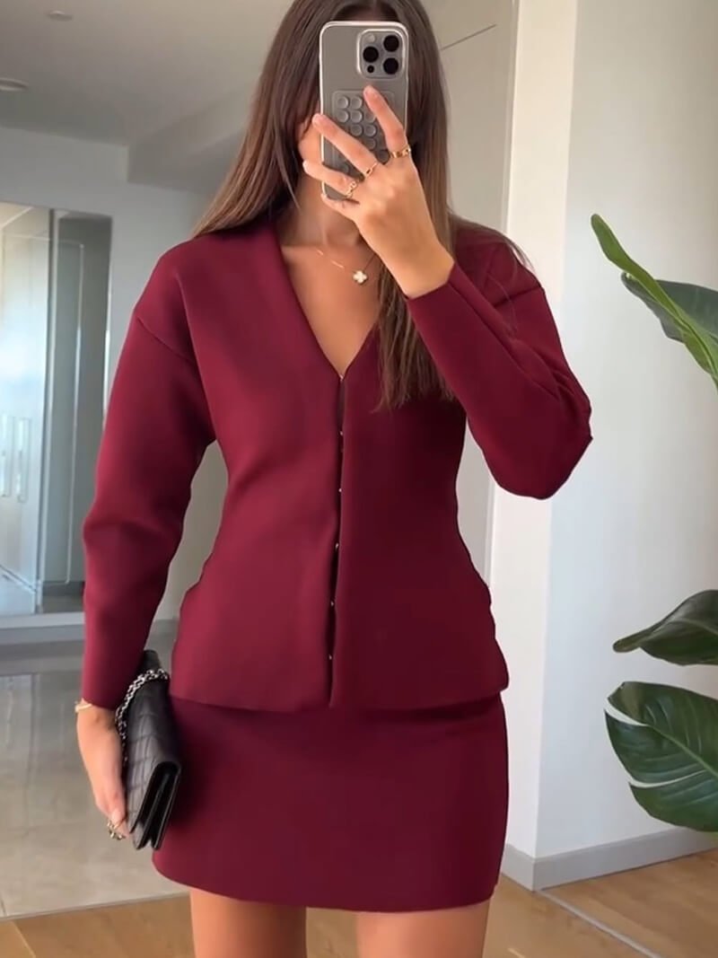 SOERA Cathy Knit Set - jackets - Soera-Cathy-Cardigan-M M