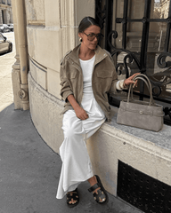 Charice Veste en suédine col montant