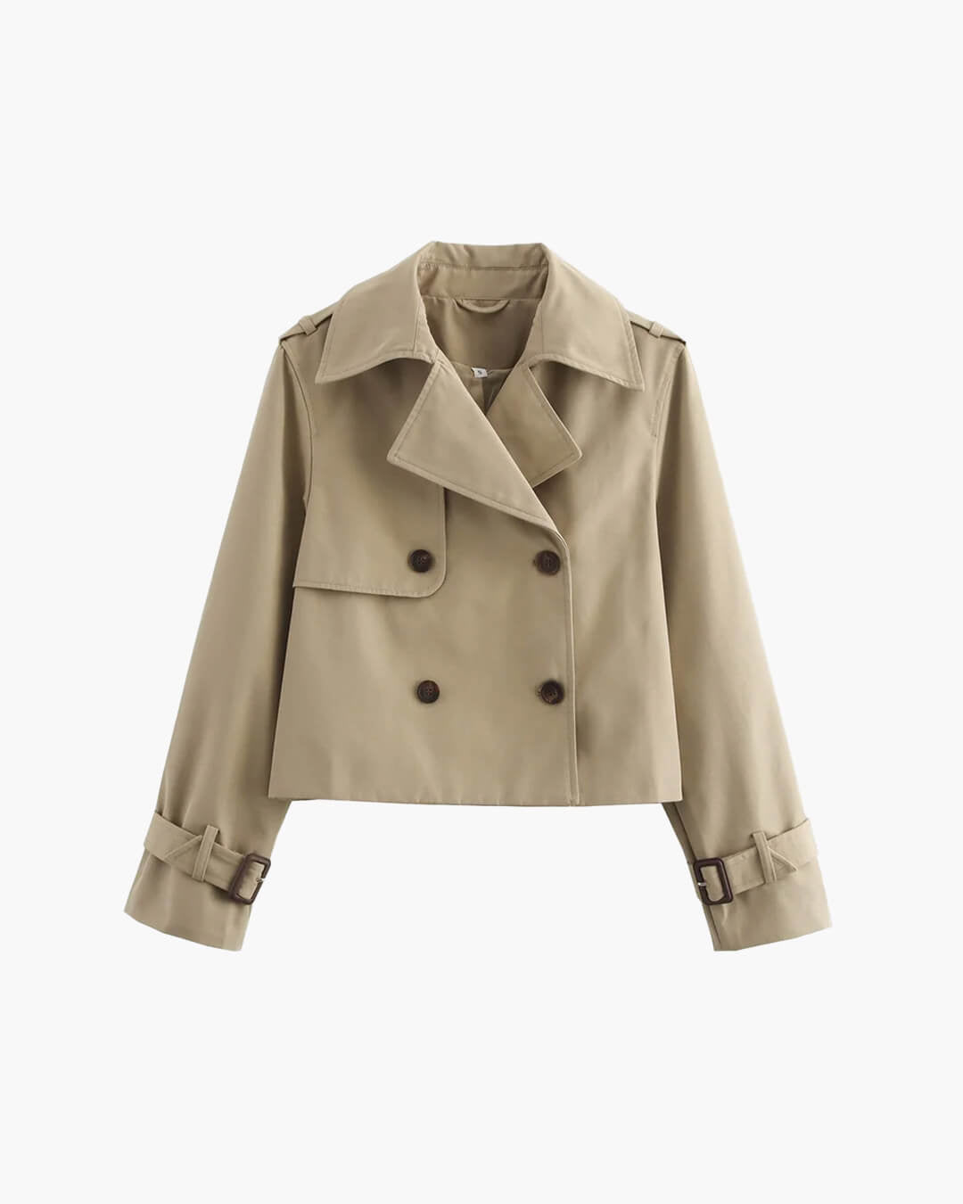 SOERA Clarisse Short Trench Coat - Jackets - Bk1774004001182169728 Black L