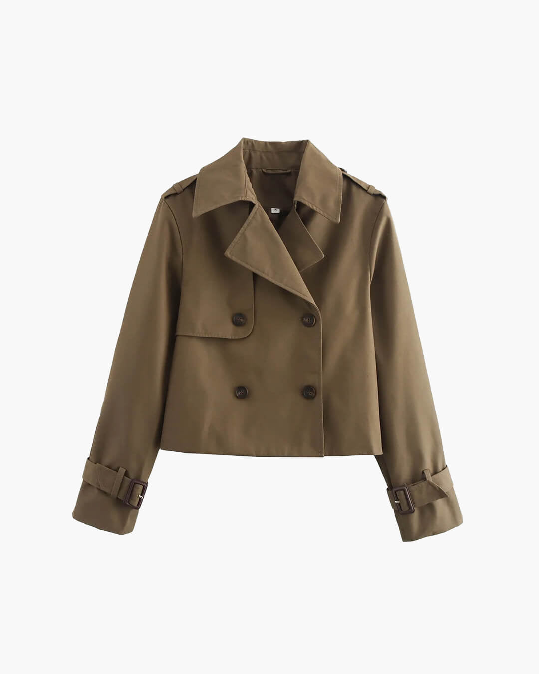 SOERA Clarisse Short Trench Coat - Jackets - Bk1774004001182169728 Black L