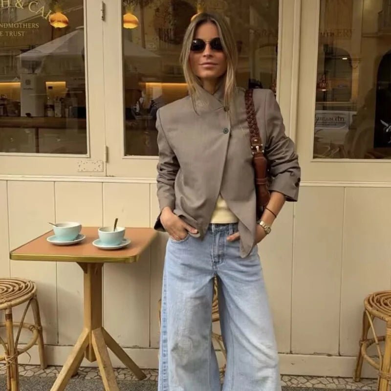 SOERA Elena Spring Travel Blazer - Jackets -  Khaki XS