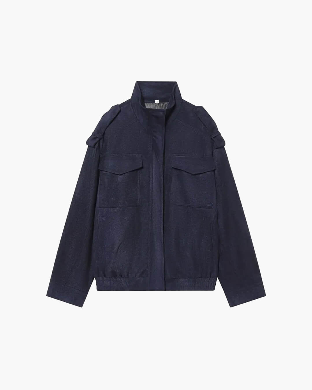 SOERA Elyssa Suede Bomber Jacket - Jackets - 1005009961733006-;MH1770739110473574956 Navy Blue M