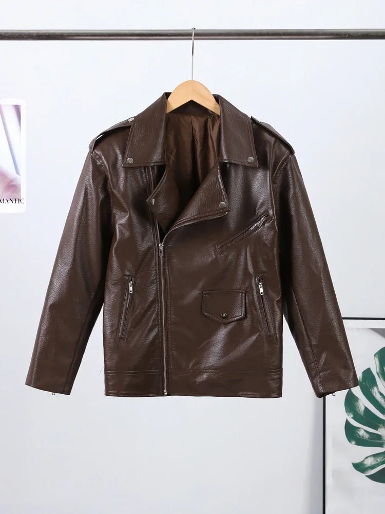 SOERA Jackie Zip - Up Lapel Jacket - Jackets -  Brown L