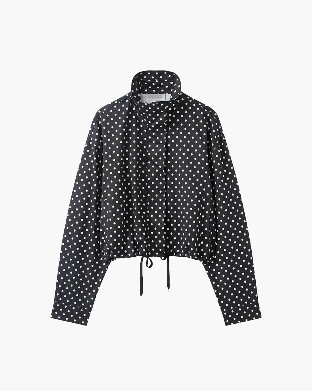 SOERA Janelle High Collar Drawstring Jacket - Jackets - 1005011853877235-;Hu1775592292382367404 Black XS