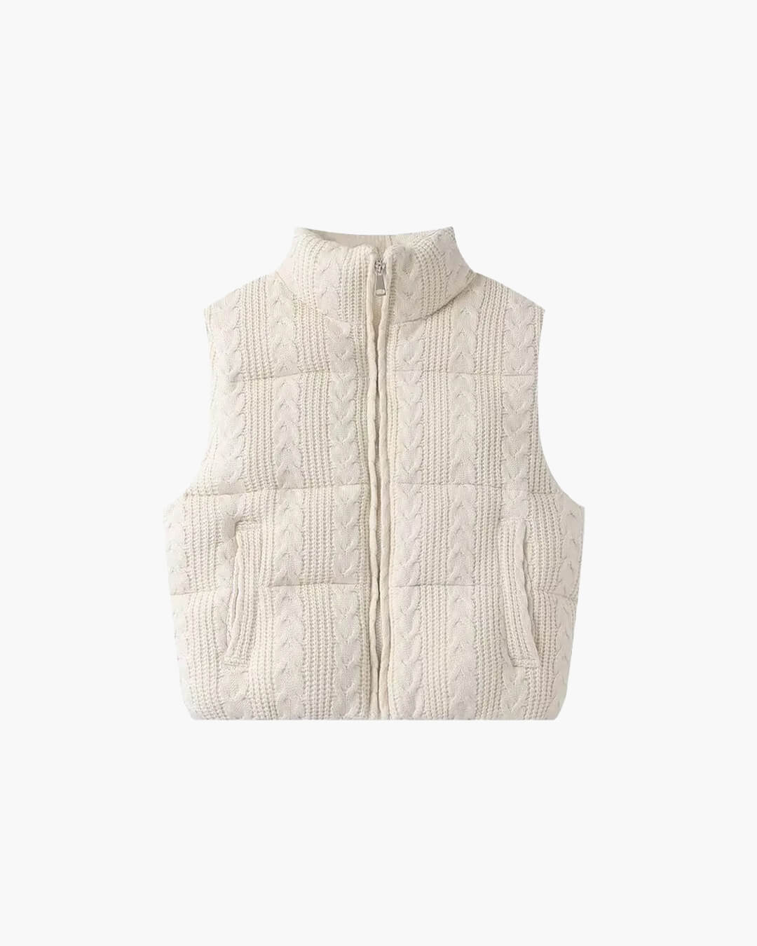 SOERA Jayden Knitted Sleeveless Vest - Jackets - 1005008275995155-;Ul1768904312414920243 Beige XS