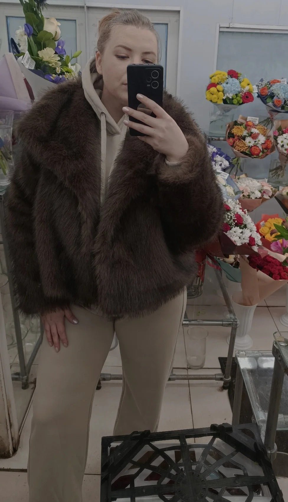 SOERA Mandy Faux Fur Jacket - Jackets - uw1761641699275155221 Brown S