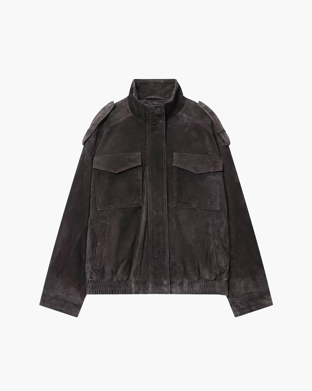 SOERA Marianne High Neck Suede Pocket Jacket - Jackets - 1005008551331900-;Eh1775552729666719748 Camel XS